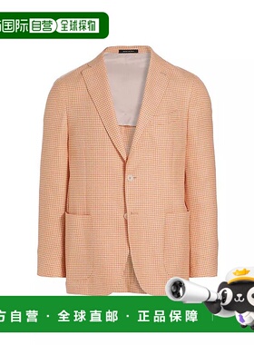 1h可退 【美国直邮】Saks Fifth Avenue COLLECTION千鸟格羊毛混