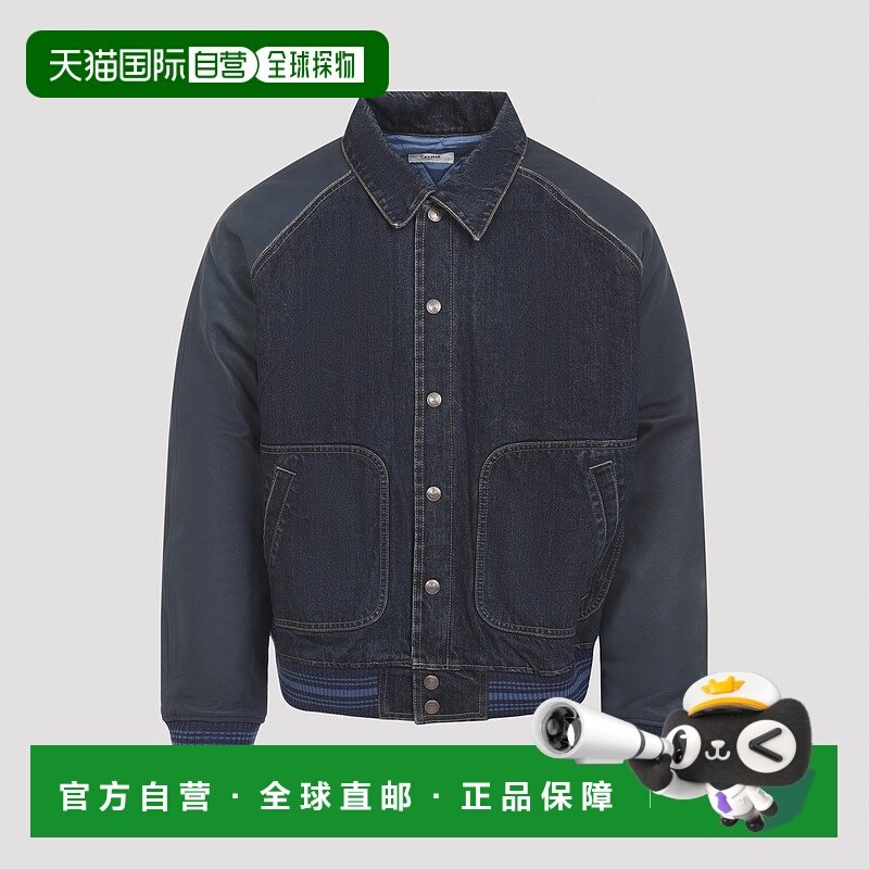 香港直邮CELINE 男士夹克 RV0TG787DGBV2 AW2025 蓝色 长袖休闲夹