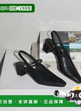 1h可退 日本直邮GRISE 女士 4cm 窄版方头波浪 slingback 鞋 2519