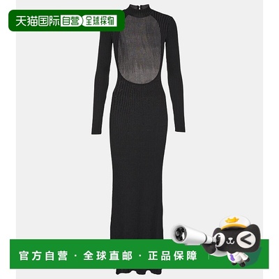 1h可退 香港直邮Staud 女士 Palmira 罗纹针织长款连衣裙 001405