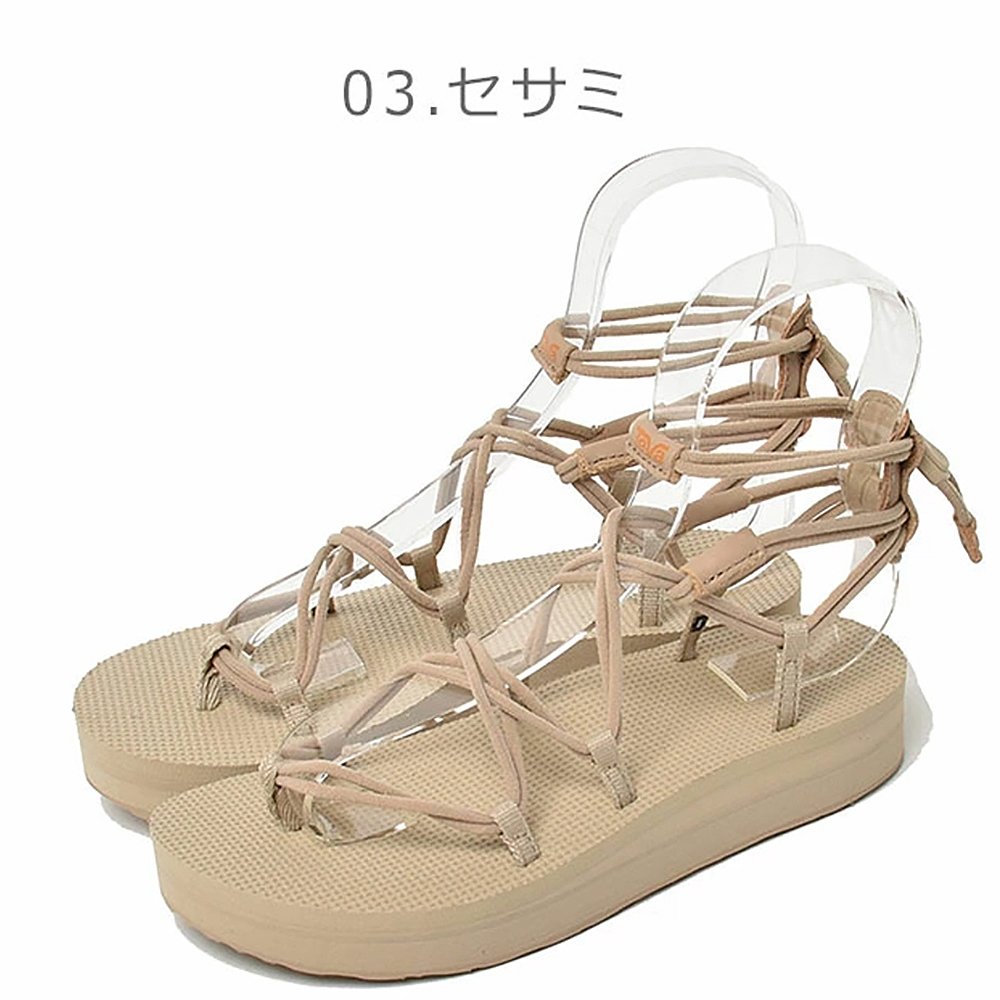 日本TEVA 太哇女士时尚运动绑带百搭夹趾凉鞋1507-0130