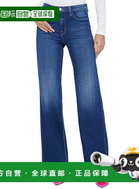 自营L'AGENCE Scottie High-Rise Haven Wide Leg Jean - blue 美