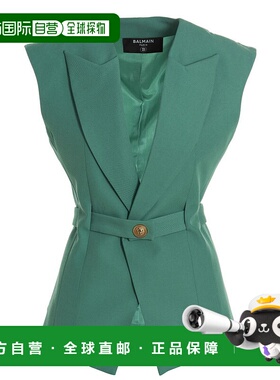 香港直邮BALMAIN 女士西服  AF1SA141WB057CD SS2023绿色西装
