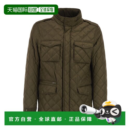 1h可退 香港直邮HERNO 男士外套 FI000125U7740 AW2025 棕色 菱形