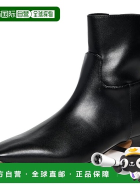 自营Free People Women's Easy Does It Vegan Ankle Boots, Blac