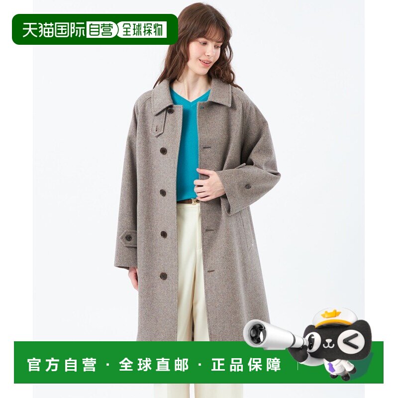 1h可退 日本直邮COSWAY 女装 羊毛羊绒混纺 防风防水立领长款马术