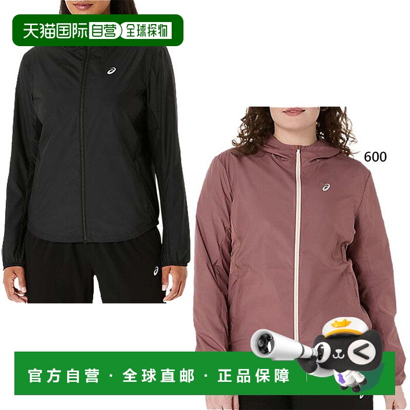 日本直邮ASICS 女士跑步干爽梭织夹克 慢跑马拉松跑步服上衣 ASIC