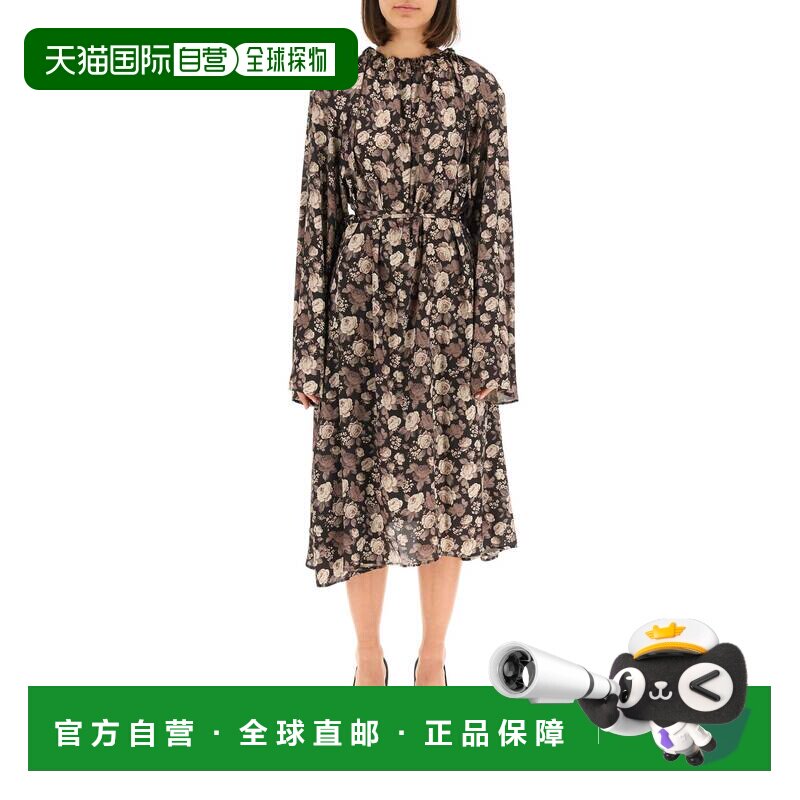 1h可退 香港直邮Balenciaga 巴黎世家 女士 印花连衣裙 659084TLL - 天猫国际全球探物出品