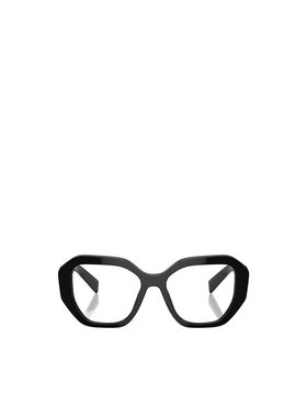 PRADA 女士眼镜 PRA07V1AB1O1 SS2024 黑色 几何框平光镜
