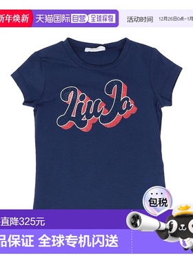 1h可退 香港直邮潮奢 Liu Jo 婴儿 T恤童装 blue蓝色 舒适时尚