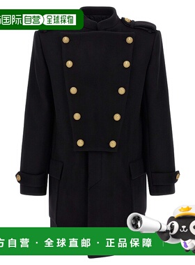 香港直邮BALMAIN 男士外套 FH1UC155WB500PA AW2025 黑色 带可拆