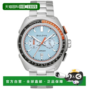 自营Bulova Men's Racer Chronograph Blue Dial Watch - blue 美