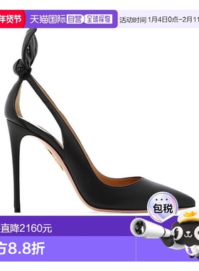 香港直邮Aquazzura 蝴蝶结高跟鞋 DENHIGP0NAP000Black尖头镂空