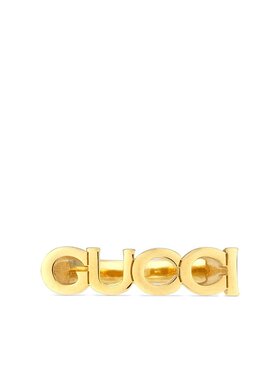 GUCCI 女士戒指 773855I46008005 AW2024 金色 徽标字母戒指