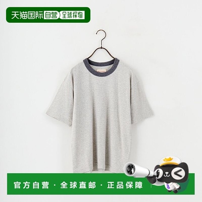 1h可退 日本直邮MEYAME女士有机棉短袖宽松条纹T恤 MEY-2123