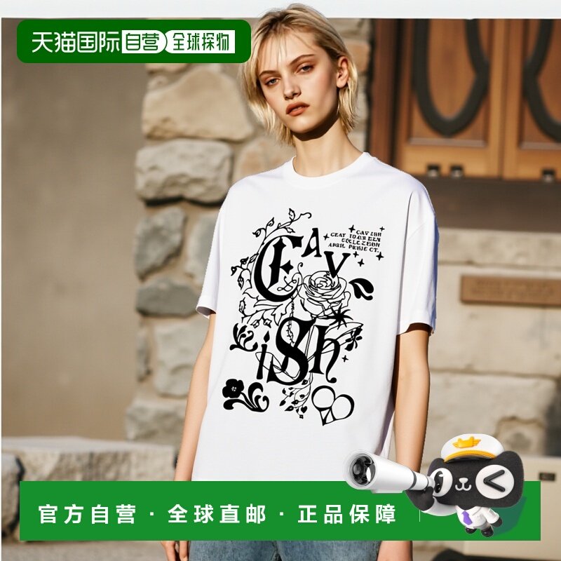韩国直邮CAVISH 公用T恤CV2EMUT521BWH IVY SS TEE WHITE(CV2EMUT