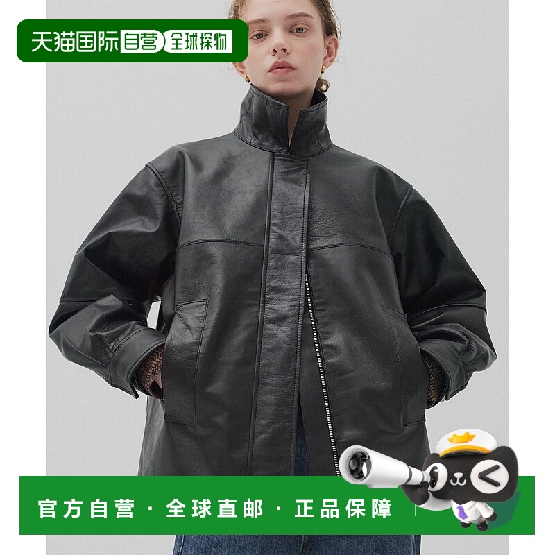 1h可退 日本直邮PUBLIC TOKYO 女装 水牛皮 半里布夹克 简约宽松