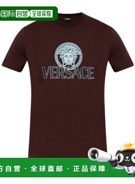 香港直邮Versace 范思哲 男士 短袖T恤 10142261A10088纯棉男装