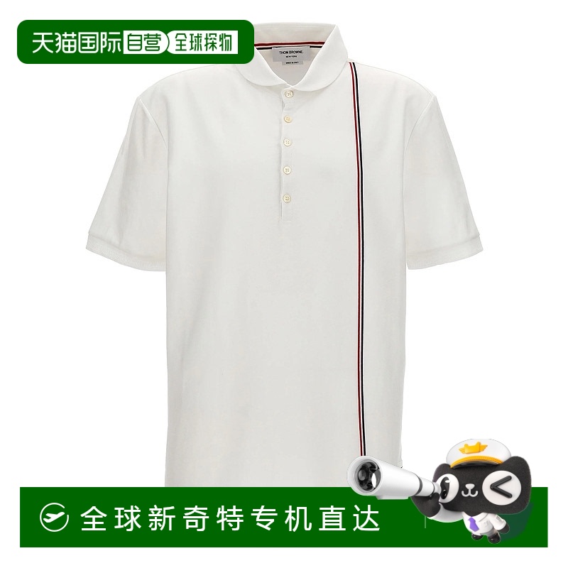 1h可退 香港直邮THOM BROWNE 男士T恤 MJP196AJ0138100 SS2025 白