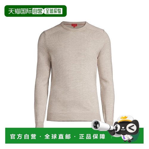 1h可退 【美国直邮】Isaia 男装轻便羊毛混纺圆领针织衫 60 羊毛