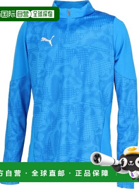 日本直邮PUMA TEAMCUP TR 1/4 拉链上衣足球训练衫 660216-02 长
