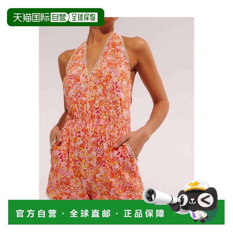 自营 poupette st barth白色粉色短连身裤-白色粉色 美国奥莱直发
