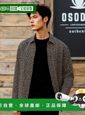 香港直邮BALMAIN 男士衬衫 FH1HS485VI36GFE AW2025 灰色