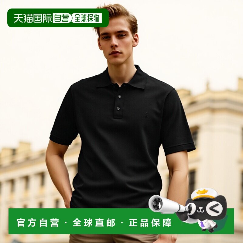 1h可退 香港直邮潮奢 Saint Laurent 圣罗兰 男士 CASSANDRE 短袖