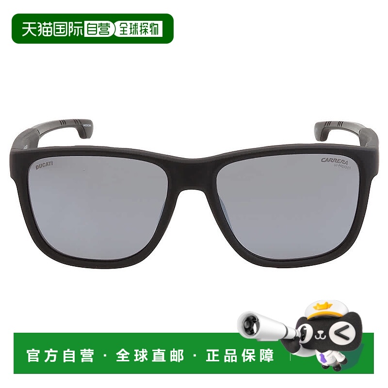 自营Carrera Silver Mirror Square Men's Sunglasses CARRERA DU