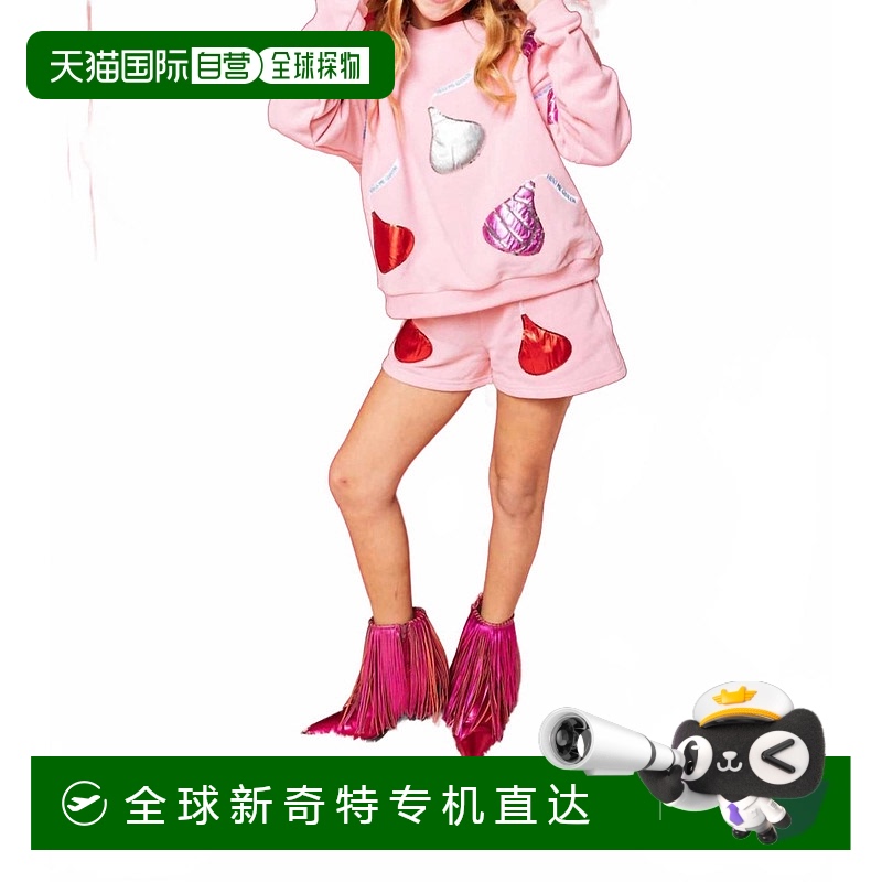 自营 queen of sparkles浅粉色儿童接吻女王运动衫-浅粉色 美国奥