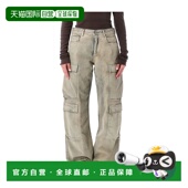 香港直邮25FW 直筒裤 褪色工装 Women牛仔裤 1h可退 裤 牛仔长裤 工装