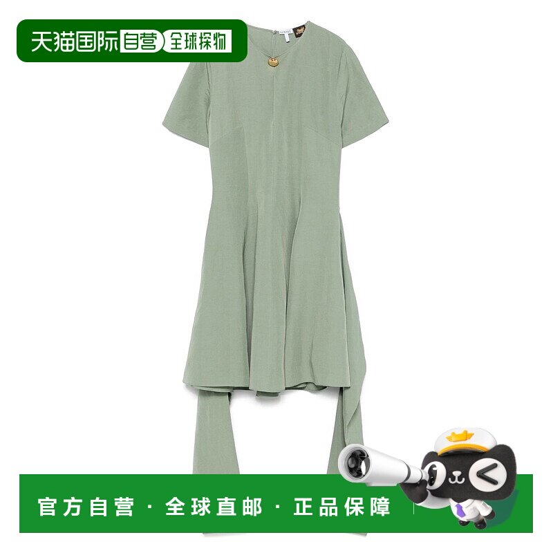 香港直邮LOEWE 女士连衣裙 S616Y09XB78727 AW2025 军绿色 Pebble
