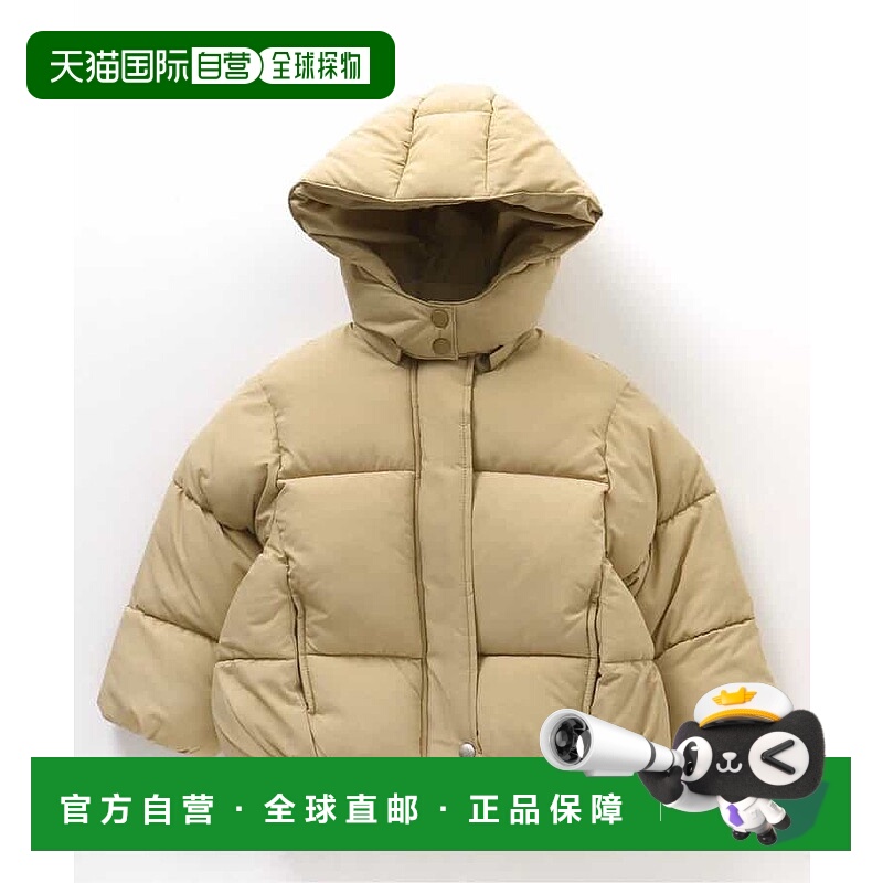 【日本直邮】BREEZE 中长款儿童高领防风棉服大衣BCR017483632D