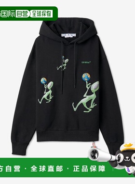 韩国直邮Off White 卫衣OMBB085F22FLE0161050ALIEN LOGO DRAWSTR