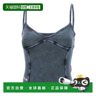 女士背心吊带 Top A183610KIBY01A 蓝色 AW2025 香港直邮DIESEL