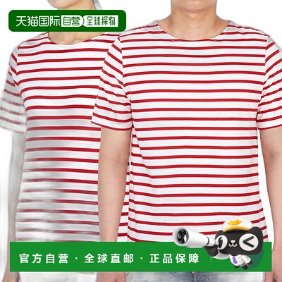 1h可退 韩国直邮saint james 男士 上装T恤半袖纯棉高档时尚百搭