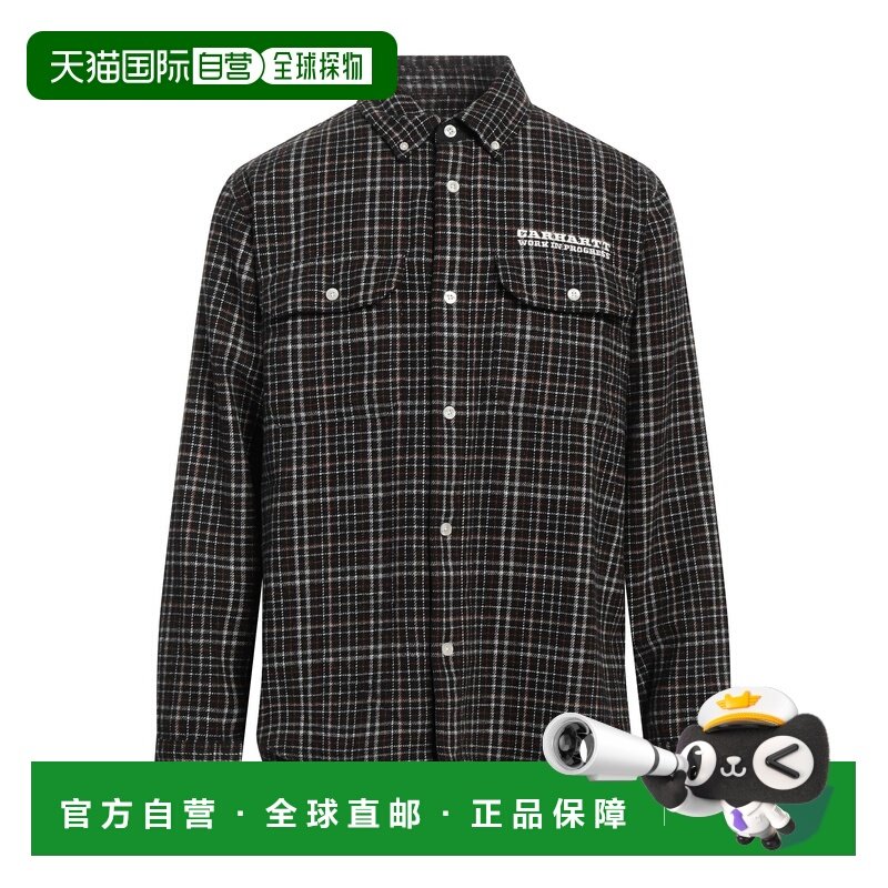 1h可退 香港直邮潮奢 Carhartt 卡哈特 男士 格纹衬衫 black黑色,运动服/休闲服装,运动POLO衫,淘宝优惠券,粉丝福利购,淘宝优惠卷