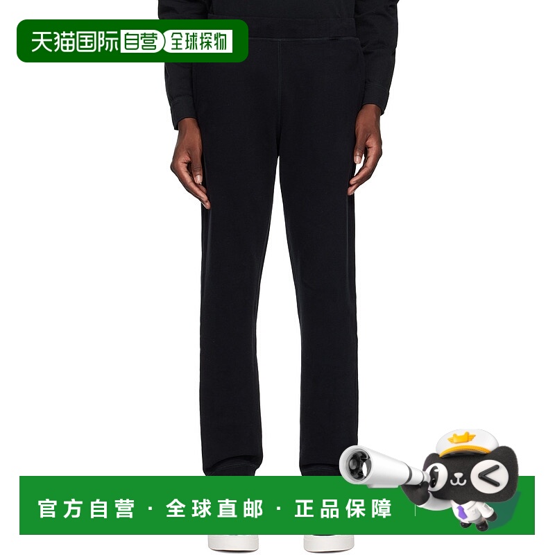 香港直邮潮奢 Sunspel 男士 黑色 Loopback 运动裤 MTRS1518毛圈