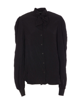 BALENCIAGA 女士衬衫 814140TRO211000 SS2025 黑色