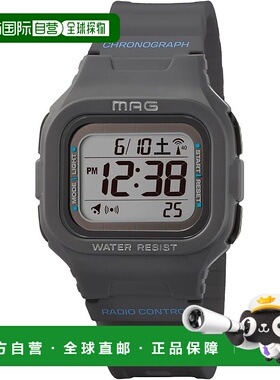 【日本直邮】MAG（饰品）数码手表 solar防水 灰色 MW-550A GY