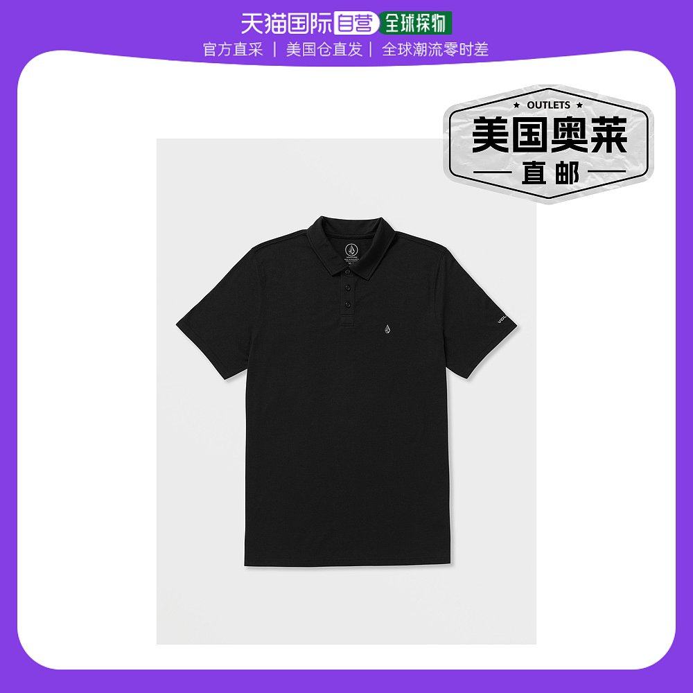 volcomNova Tech Polo 短袖衬衫 - 黑色 - 黑色 【美国奥莱】直发