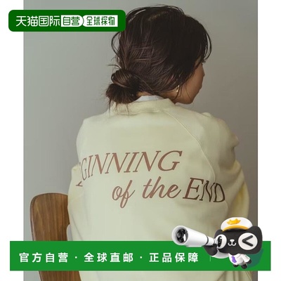 1h可退 日本直邮CREDONA 女士背面LOGO印花拉格兰卫衣 2023秋冬新