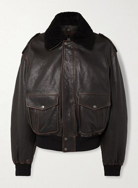 潮奢 Saint Laurent 圣罗兰 女士 羔羊皮夹克 836516YCTD2