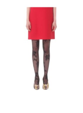 VALENTINO 女士袜子 BKI04Y9LV0NO AW2025 红色 弹力莱卡裤袜