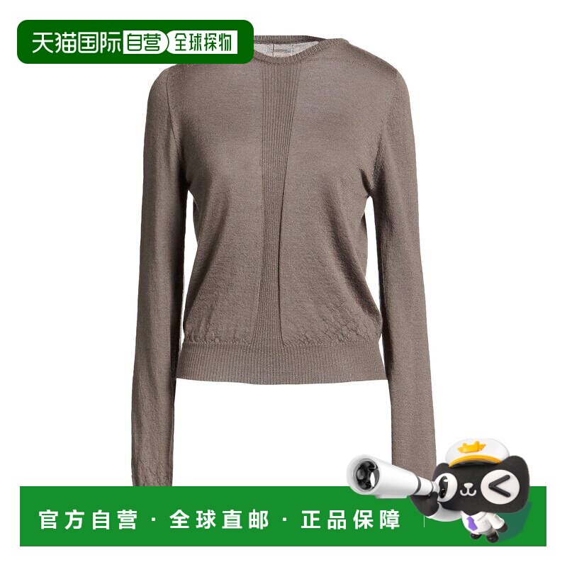 1h可退 香港直邮rick owens 瑞克 欧文斯 女士 毛衣 brown棕色 舒