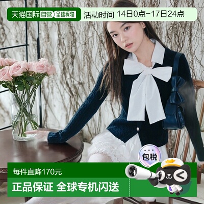 1h可退 日本直邮OLIVE des OLIVE 女士宽松半高领针织衫 立体绞花