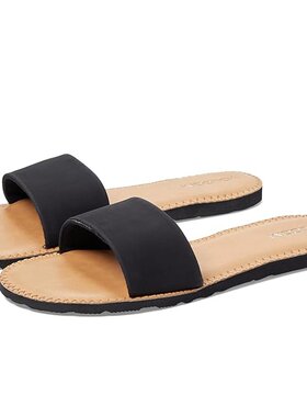 潮奢 volcom 钻石 女士 简约凉拖凉鞋 black黑色 舒适时尚