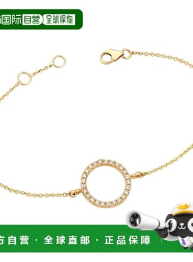 自营 ariana rabbani钻石圆形手链 黄金 - 黄色 美国奥莱直发