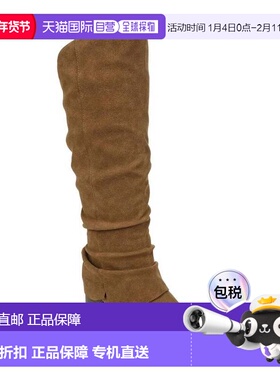 自营LifeStride Delilah Boots Women's Brown Pointed Toe Knee-