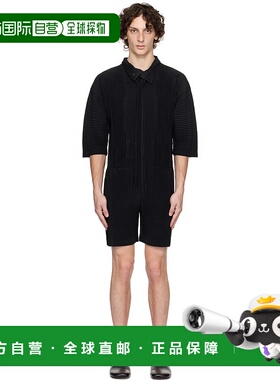 1h可退 香港直邮潮奢 Homme Plisse Issey Miyake 男士 黑色 Plea